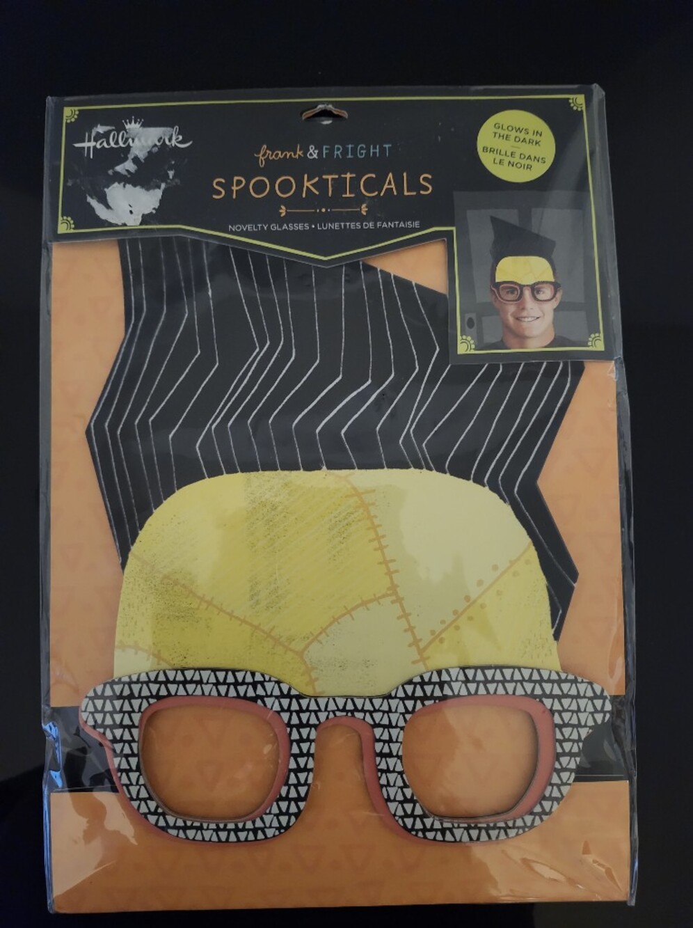 Hallmark Spookticals Frankenstein Glasses in Yellow & Black